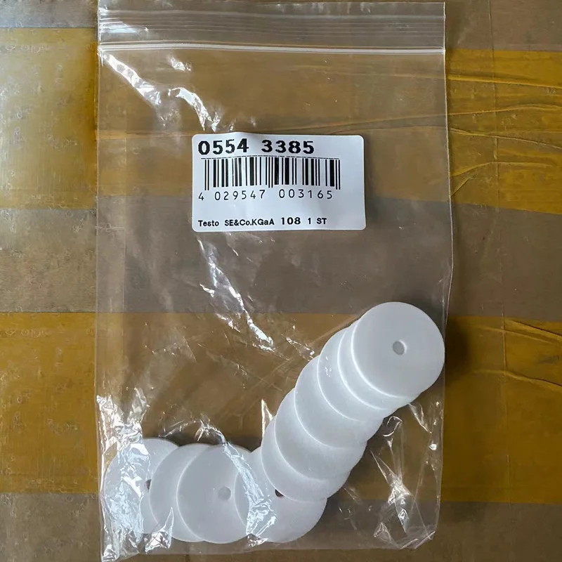 Testo 0554 3385 Spare Particle Filter Pack of 10 for Flue Gas Probe & Combustion Analyzer