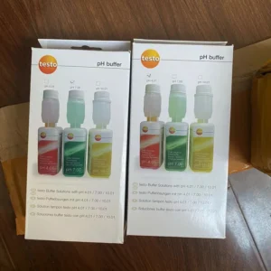 Testo PH Buffer Calibration Solution 4.01 7.00 0554 2061 0554 2063 For Testo 205 206 PH Meter